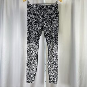 lululemon athletica Size 8 Wunder Under Ice Breaker Iced Wave Leggings Yoga